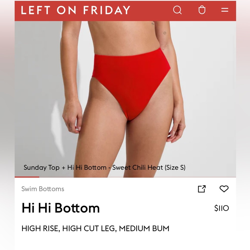 Left On Friday Red Hi Hi Bottom